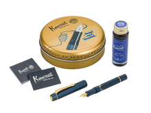 Kaweco Piston Al Sport NAVY fountain pen (with bottled ink)